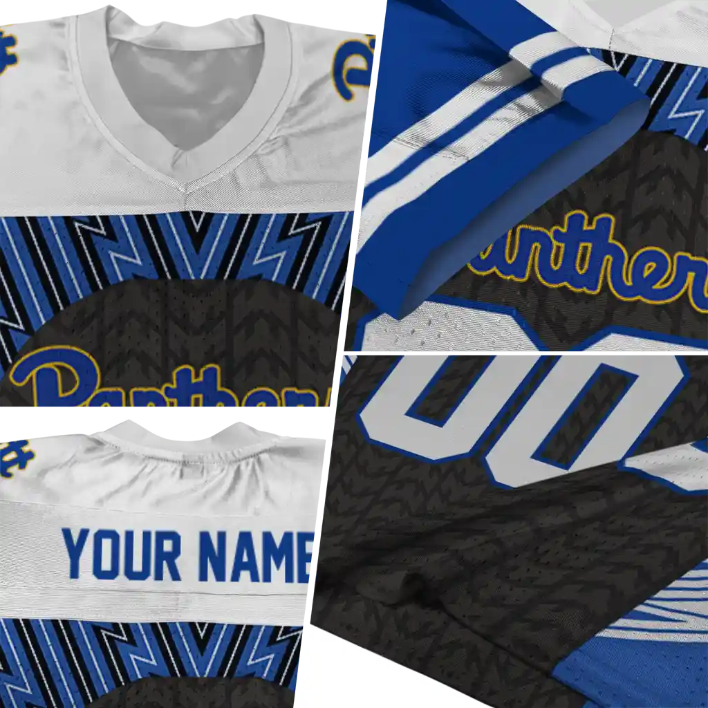 personalized pittsburgh panthers tire arrows royal blue black white jersey new arrival personalized pittsburgh panthers tire arrows royal blue black white jersey new arrival