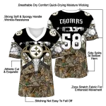 personalized pittsburgh steelers antler skull camouflage hunting jersey best selling