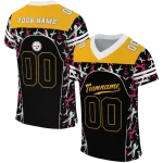 personalized pittsburgh steelers brushstroke xs black jersey best selling