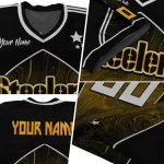 personalized pittsburgh steelers halftone slant gold black jersey best selling