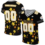 personalized pittsburgh steelers star cluster black jersey best selling