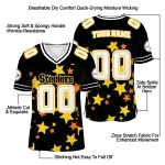 personalized pittsburgh steelers star cluster black jersey best selling