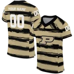 personalized purdue boilermakers art stripe gold jersey best selling