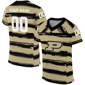 personalized purdue boilermakers art stripe gold jersey best selling
