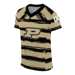 personalized purdue boilermakers art stripe gold jersey best selling