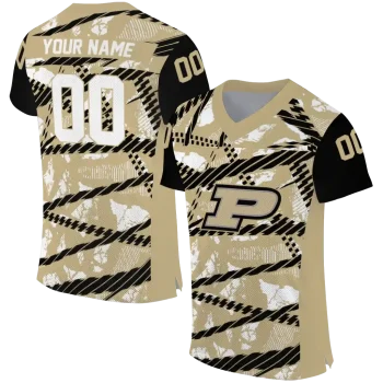personalized purdue boilermakers camo shatter gold jersey best selling