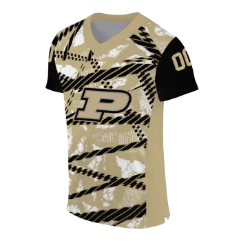 personalized purdue boilermakers camo shatter gold jersey fashion forward