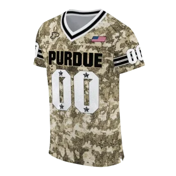 personalized purdue boilermakers camouflage abstract gold jersey fashion forward