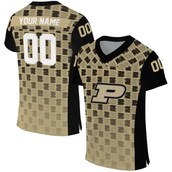 personalized purdue boilermakers stacked rectangle gold jersey best selling