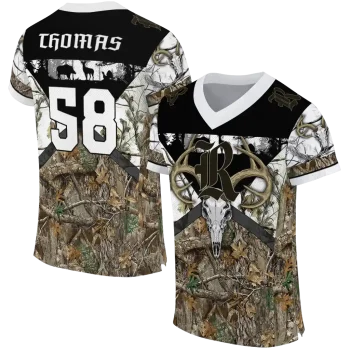 personalized rice owls antler skull camouflage hunting jersey best selling
