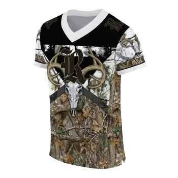 personalized rice owls antler skull camouflage hunting jersey fashion forward