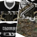 personalized rice owls antler skull camouflage hunting jersey best selling