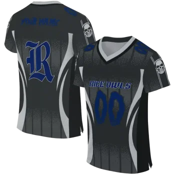 personalized rice owls dynamic dots grey jersey best selling