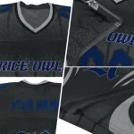personalized rice owls dynamic dots grey jersey best selling