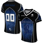 personalized rice owls halftone slant navy blue black jersey best selling