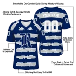personalized rice owls layered grids navy blue jersey best selling