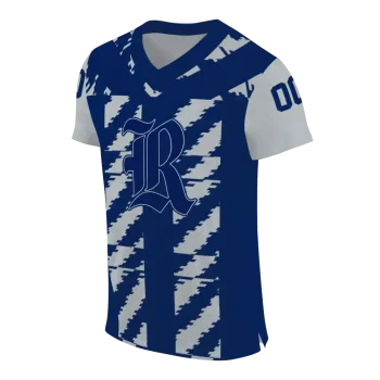 personalized rice owls stripe block navy blue jersey fashion forward