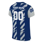 personalized rice owls stripe block navy blue jersey best selling