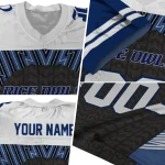 personalized rice owls tire arrows navy blue black white jersey best selling
