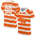 personalized sam houston bearkats art stripe orange jersey best selling