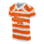 personalized sam houston bearkats art stripe orange jersey best selling
