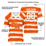 personalized sam houston bearkats art stripe orange jersey best selling