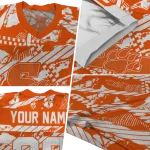 personalized sam houston bearkats camo shatter orange jersey best selling