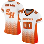 personalized sam houston bearkats halftone sweep white black jersey best selling