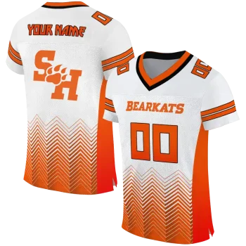 personalized sam houston bearkats halftone sweep white black jersey best selling