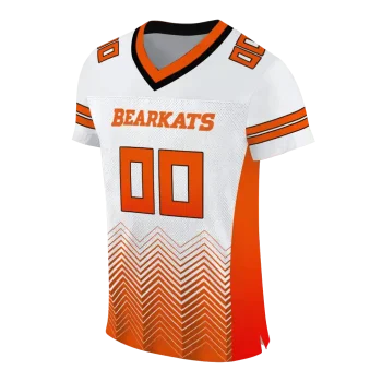 personalized sam houston bearkats halftone sweep white black jersey fashion forward