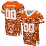 personalized sam houston bearkats mirrored pattern orange jersey best selling