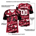 personalized san diego state aztecs camo shatter red jersey best selling