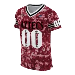 personalized san diego state aztecs camouflage abstract red jersey best selling