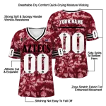 personalized san diego state aztecs camouflage abstract red jersey best selling