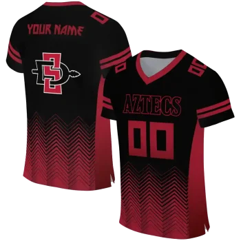 personalized san diego state aztecs halftone sweep black jersey best selling
