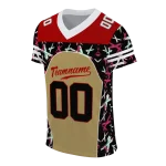 personalized san francisco 49ers brushstroke xs gold black jersey best selling