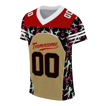 personalized san francisco 49ers brushstroke xs gold black jersey fashion forward