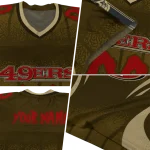personalized san francisco 49ers dynamic dots gold jersey best selling