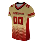 personalized san francisco 49ers halftone sweep gold black jersey best selling