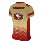 personalized san francisco 49ers halftone sweep gold black jersey best selling