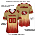 personalized san francisco 49ers halftone sweep gold black jersey best selling