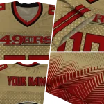 personalized san francisco 49ers halftone sweep gold black jersey best selling