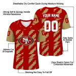 personalized san francisco 49ers stripe block red jersey best selling