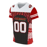 personalized san francisco 49ers tire arrows red black white jersey best selling