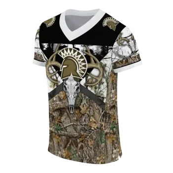 personalized san jose state spartans antler skull camouflage hunting jersey fashion forward
