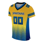 personalized san jose state spartans halftone sweep gold black jersey best selling