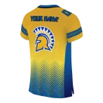 personalized san jose state spartans halftone sweep gold black jersey best selling