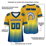 personalized san jose state spartans halftone sweep gold black jersey best selling