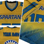 personalized san jose state spartans halftone sweep gold black jersey best selling