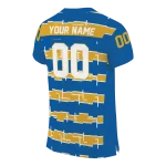 personalized san jose state spartans layered grids blue jersey best selling